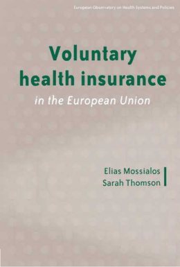 Voluntary health insurance in the European Union