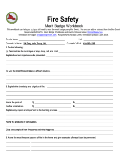 Fire Safety - Three Harbors Council