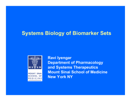Iyengar IOM SB of Biomarker Sets