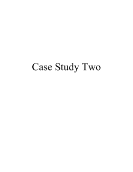 Case Study Two - Concordia University Texas