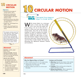 CIRCULAR MOTION - Youngbull Science Center