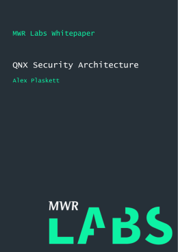 QNX Security Architecture
