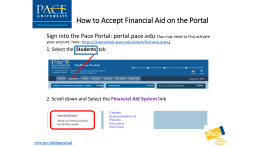 How to Accept Financial Aid on the Portal