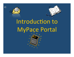 MyPace Portal.ppt (Read-Only)
