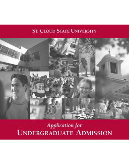 undergraduate admission - St. Cloud State University