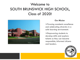SBHS Class of 2020! - South Brunswick School District