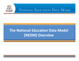 NEDM - National Education Data Model