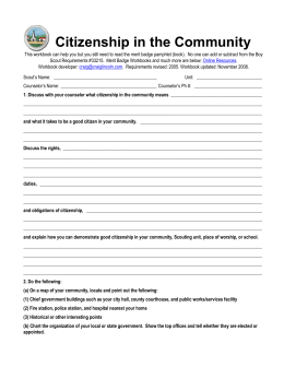 Citizenship In The Community