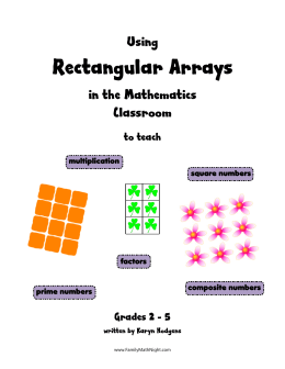 Using Rectangular Arrays