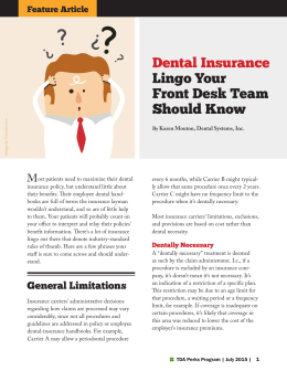 Dental Insurance Lingo Your Front Desk Team Should Know
