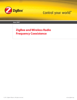ZigBee and Wireless Radio Frequency Coexistence