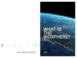 what is the biosphere?