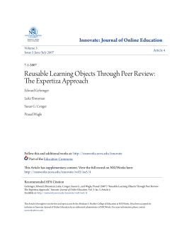 Reusable Learning Objects Through Peer Review: The Expertiza