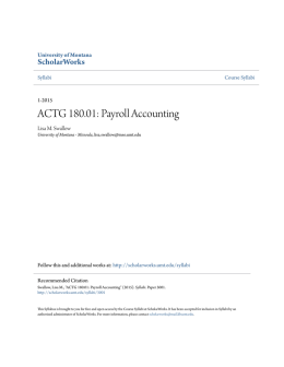 ACTG 180.01: Payroll Accounting - ScholarWorks