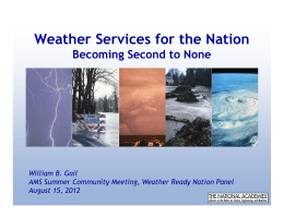 Weather Services for the Nation