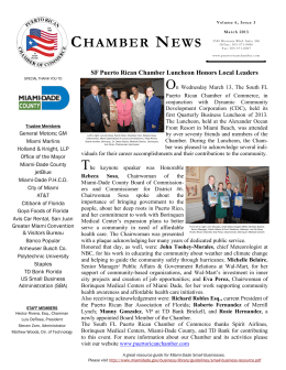 chamber news - Puerto Rican Chamber of Commerce of South Florida