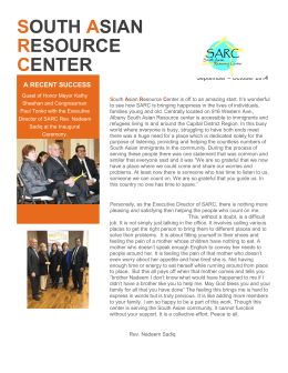October 2014 - South Asian Resource Center