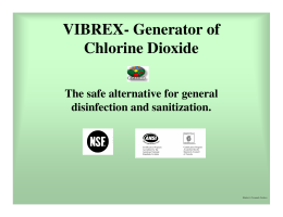 VIBREX- Generator of Chlorine Dioxide