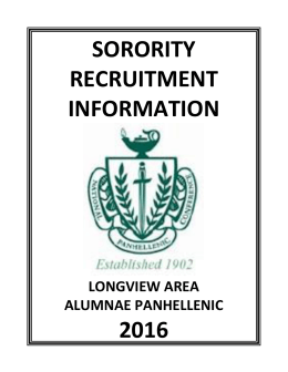 Longview Panhellenic - Longview Area Alumnae Panhellenic