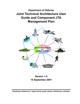 Joint Technical Architecture User Guide and