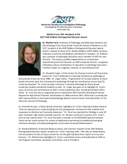 Martha Furie, PhD, Recipient of the 2017 ASIP Robbins