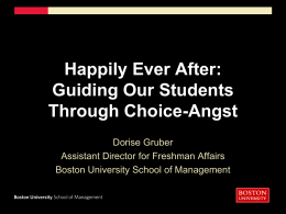 Happily Ever After: Guiding Our Students Through
