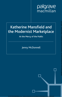 Katherine Mansfield and the Modernist