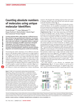 counting absolute numbers of molecules using