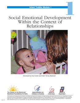 Social Emotional Development Within the Context of