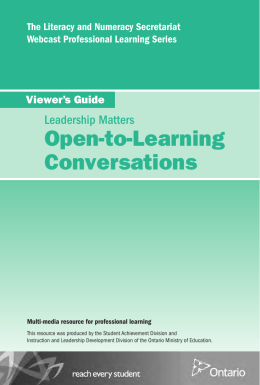 Open-to-Learning Conversations
