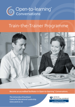 OTL™ Leadership Train-the-Trainer Brochure