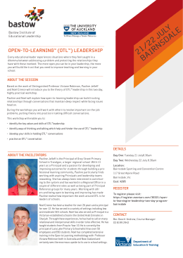 Open-To-Learning™ (OTL™) Leadership