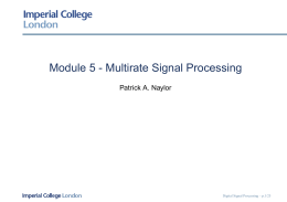 Module 5 - Multirate Signal Processing