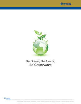 Be Green, Be Aware, Be GreenAware
