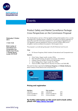 Product Safety and Market Surveillance Package