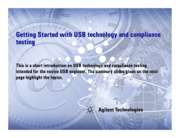 Getting Started with USB technology and compliance testing