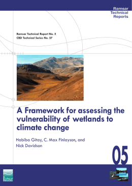 A Framework for assessing the vulnerability of wetlands to