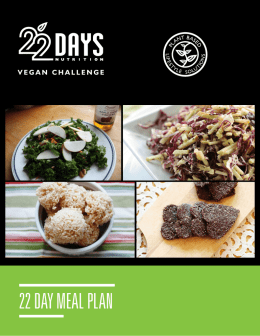 22 DAY MEAL PLAN - 22 Days Nutrition
