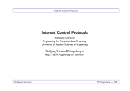 Internet Control Protocols