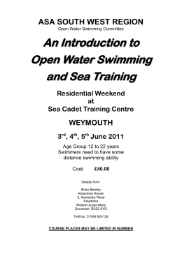 An Introduction to Open Water Swimming and Sea Training