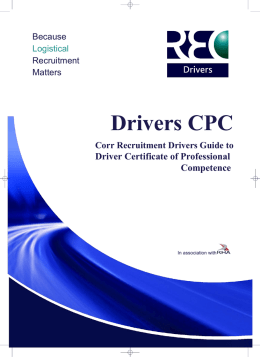 Drivers CPC - Corr Recruitment