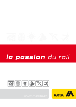Brochure la passion du rail