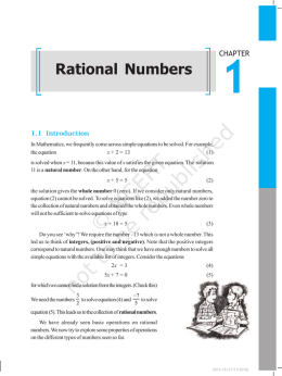 Rational number - NCERT (ncert.nic.in)