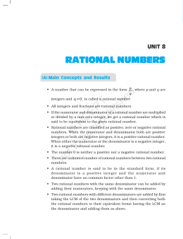 Rational Numbers.pmd - NCERT (ncert.nic.in)