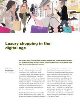 Luxury shopping in the digital age