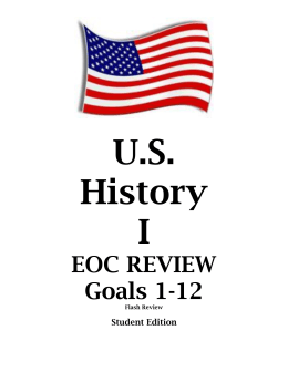 US HISTORY EOC REVIEW BOOKLET STUDENT