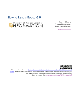 How to Read a Book r6 - Paul N. Edwards