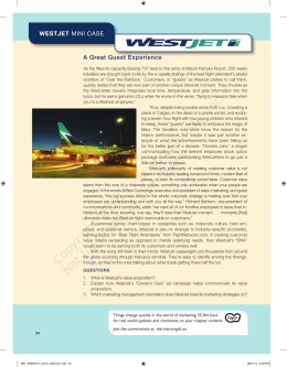 WestJet Case Studies