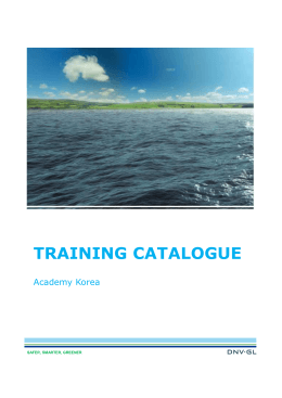 2016 Training Catalogue