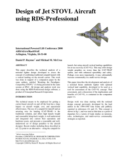 Design of Jet STOVL Aircraft using RDS